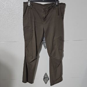 Women's Brown Upstyled Cargo Pants